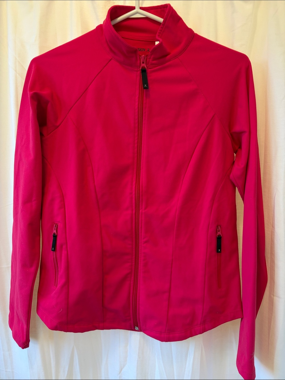Danskin Vibrant Pink Full-Zip Utility Jacket Ladies
